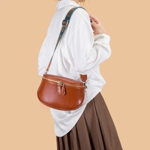 Banane Sac Femme en cuir