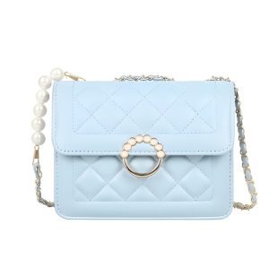 sac à main matelassé avec perles