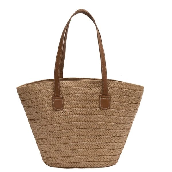 panier cabas pour femme en paille