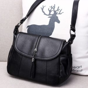 sac besace noir femme