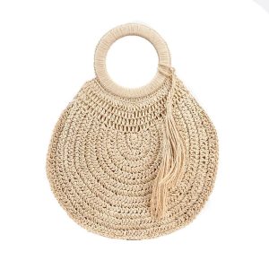 sac rond estival en paille