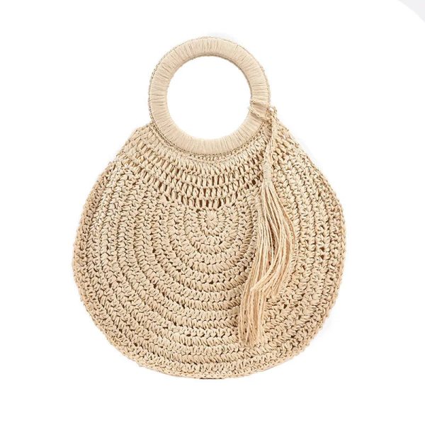 sac rond estival en paille