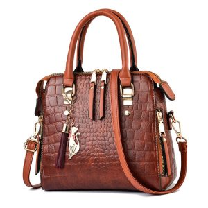 sac bandoulière tendance croco