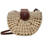sac demi lune paille