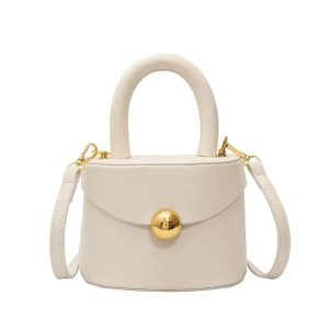 sac Femme Seau Chic et Luxueux en blanc cassé