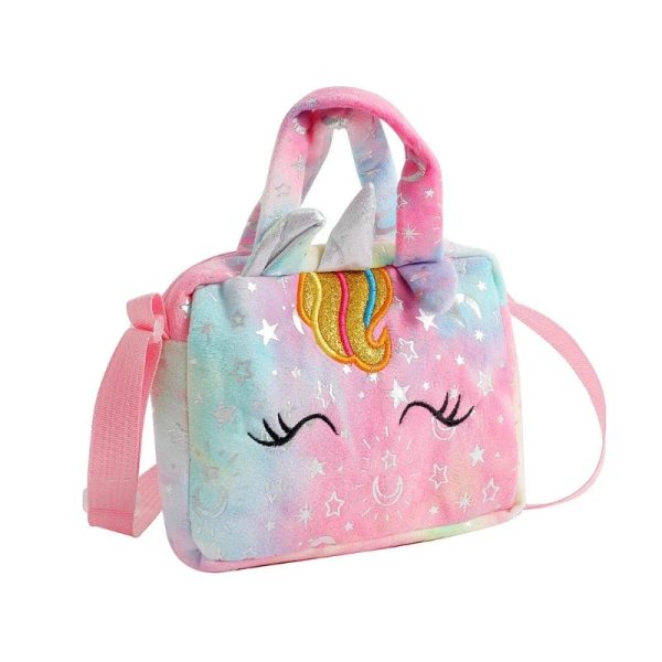 sac licorne peluche doux