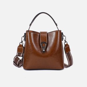 sac bandoulière en cuir marron