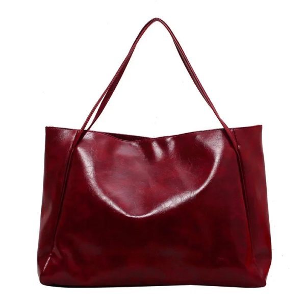 Sac Cabas Style Tote Bag Pratique et Raffiné rouge