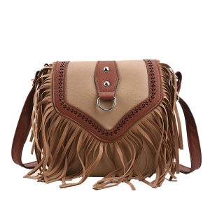 sac besace à franges