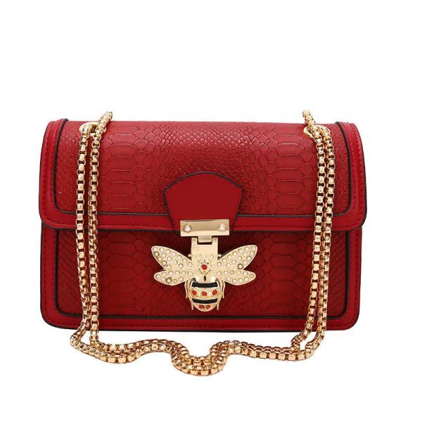 sac à main abeille rouge