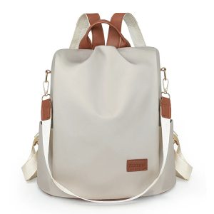 sac à main et à dos femme blanc en nylon