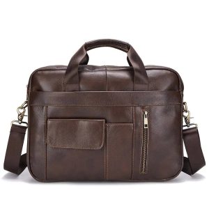 sacoche ordinateur luxe homme cuir Carlos
