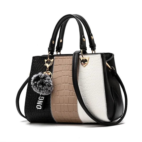 sac à main vernis croco élégant