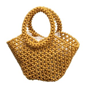 sac à main panier en bois