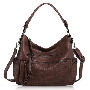 grand sac à main bandoulière en cuir synthétique