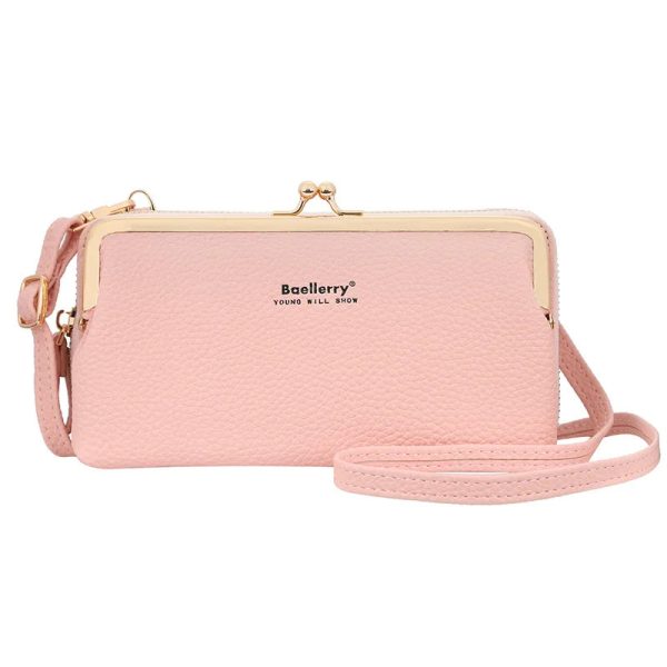 pochette portefeuille femme en cuir synthétique
