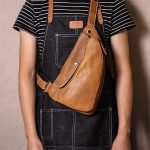sac banane vintage marron