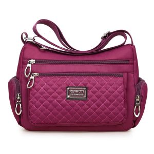 sac bandoulière multi poches couleur
