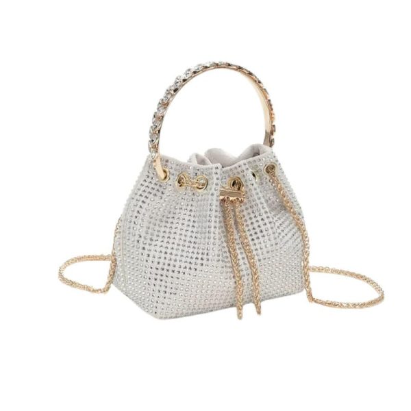 sac femme bourse luxueux à strass