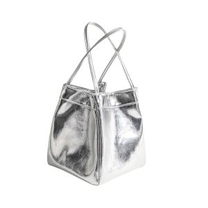 sac femme seau argenté