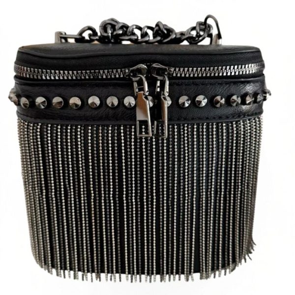 sac à frange métallique élégant