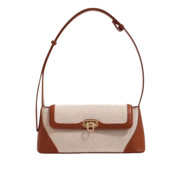 Sac à Main Baguette Simili à Bandoulière Réglable