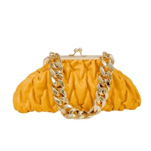 sac bandoulière tendance avec chaîne dorée