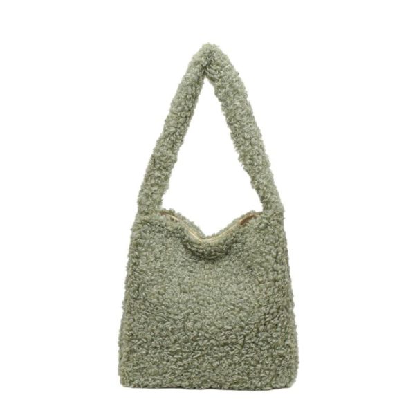 sac bandoulière tendance en fausse fourrure moderne