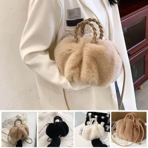 Sac à main fausse fourrure femme