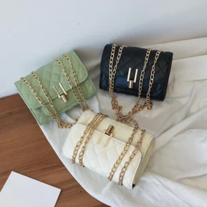 1 élégant sac à bandoulière matelassé en PU