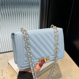 Mini sac à bandoulière matelassé et gaufré à la mode